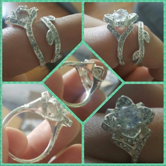 5.4 Ct. AAA Platinum Engagement Ring & Band - Picture 7 of 8